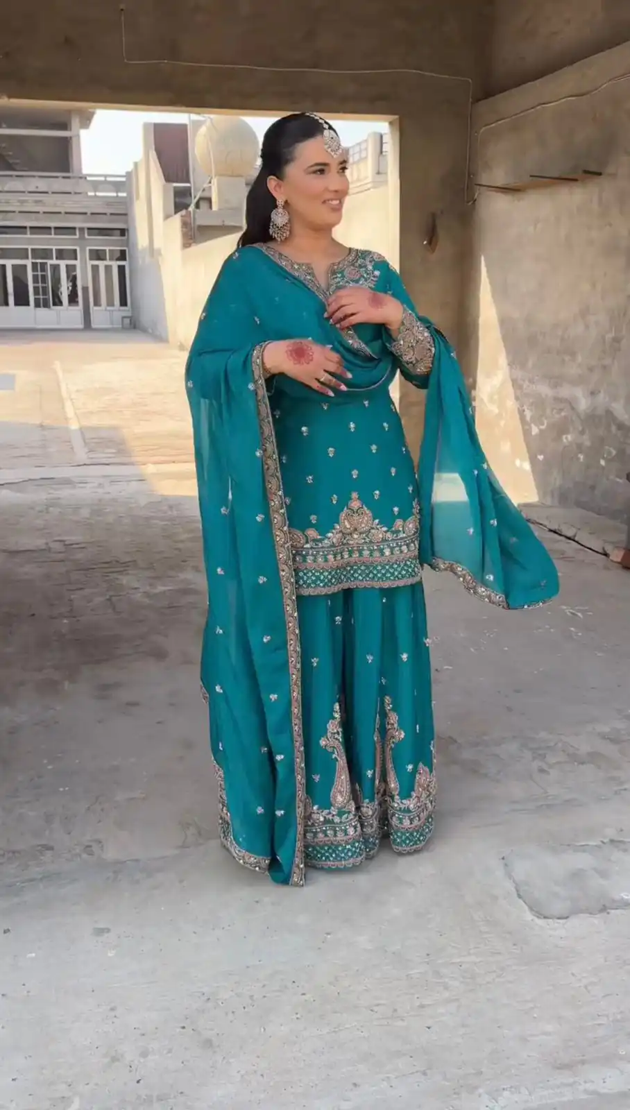 SRK 5250 Firozi Chinon Silk Salwar Suit Perfect for Wedding, Party, Traditional Day, Family Gatherings, Pooja – . Affordable Price ₹2099. Delivery 4- | Jump Suits, Salwar suit, Casual Suits, Creative suits, Designer Suits, Palazzo Suits, Party Wear Suits, Patiala Suits, Straight Suits