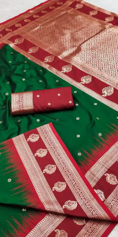 MB 188 Green in Banarasi Silk Zari Work & Lace Work Saree .Wedding, Party, Festive, Events, Now at just ₹2049. Delivery 4-6 Working Days. Shop now. | Sarees, Bollywood Sarees, Creative Sarees, Designer Sarees, Embroidered Sarees, Ethnic Saree, Modern Digital sarees, Party Wear Sarees