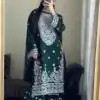 KD 1561 Green Faux Georgette Salwar Suit Perfect for Wedding, Party, Holi, Haldi, Sangeet – . Best Price ₹2399. Delivery 4-6 Working Days. Shop now. | Jump Suits, Salwar suit, Casual Suits, Creative suits, Designer Suits, Palazzo Suits, Party Wear Suits, Patiala Suits, Straight Suits