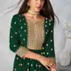 DS A 8584 Green Color Georgette Salwar Suit with Embroidery Work. Special Price ₹1899. Delivery 4-6 Working Days. Shop now. | Jump Suits, Salwar suit, Casual Suits, Creative suits, Designer Suits, Palazzo Suits, Party Wear Suits, Patiala Suits, Straight Suits