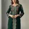 BE 426 Green Color Velvet Salwar Suit with Embroidery Work. Available at ₹1799 only. Delivery 4-6 Working Days. Shop now. | Jump Suits, Salwar suit, Casual Suits, Creative suits, Designer Suits, Palazzo Suits, Party Wear Suits, Patiala Suits, Straight Suits
