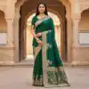 ₹1899 | MB 25 GAJRAJ Green in Pure Banarasi Silk Zari Work & Lace Work Saree . Introductory Price ₹1899. Delivery 4-6 Working Days. Shop now. | Sarees, Bollywood Sarees, Creative Sarees, Designer Sarees, Embroidered Sarees, Ethnic Saree, Modern Digital sarees, Party Wear Sarees