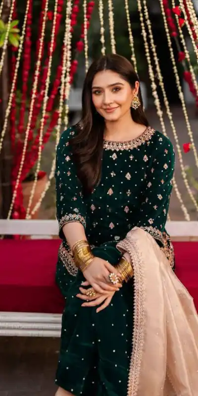 KF 1707 Green with Embroidery Work & Lace Work Viscose Velvet Salwar Suit . Introductory Price ₹2399. Delivery 4-6 Working Days. Shop now. | Jump Suits, Salwar suit, Casual Suits, Creative suits, Designer Suits, Palazzo Suits, Party Wear Suits, Patiala Suits, Straight Suits