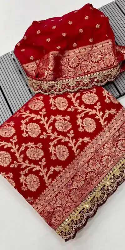 MS 451 Maroon Litchi Silk Saree with Embroidery Work & Lace Work. Available at ₹1399 only. Delivery 4-6 Working Days. Shop now. | Sarees, Bollywood Sarees, Creative Sarees, Designer Sarees, Embroidered Sarees, Ethnic Saree, Modern Digital sarees, Party Wear Sarees