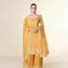 FC ISHITAA Mustered in Tissue Crush Embroidery Work Salwar Suit . Festive Deal ₹3299. Delivery 4-6 Working Days. Shop now. | Jump Suits, Salwar suit, Casual Suits, Creative suits, Designer Suits, Palazzo Suits, Party Wear Suits, Patiala Suits, Straight Suits
