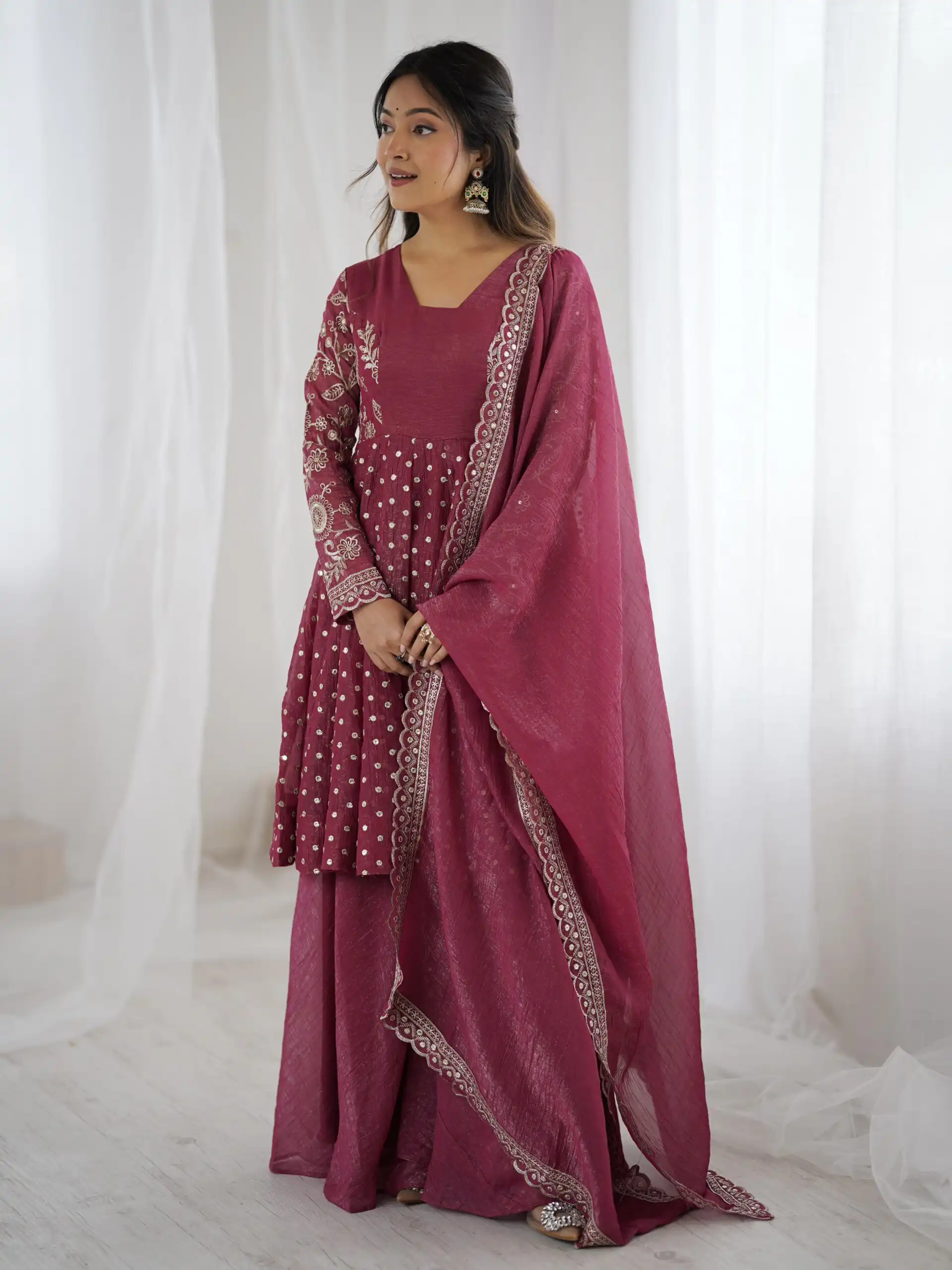 ZSR 3134 Onion Crunchy Silk Salwar Suit Perfect for Wedding, Party, Sangeet, Anniversary, Housewarming Introductory Price ₹2399. Delivery 4-6 | Jump Suits, Salwar suit, Casual Suits, Creative suits, Designer Suits, Palazzo Suits, Party Wear Suits, Patiala Suits, Straight Suits