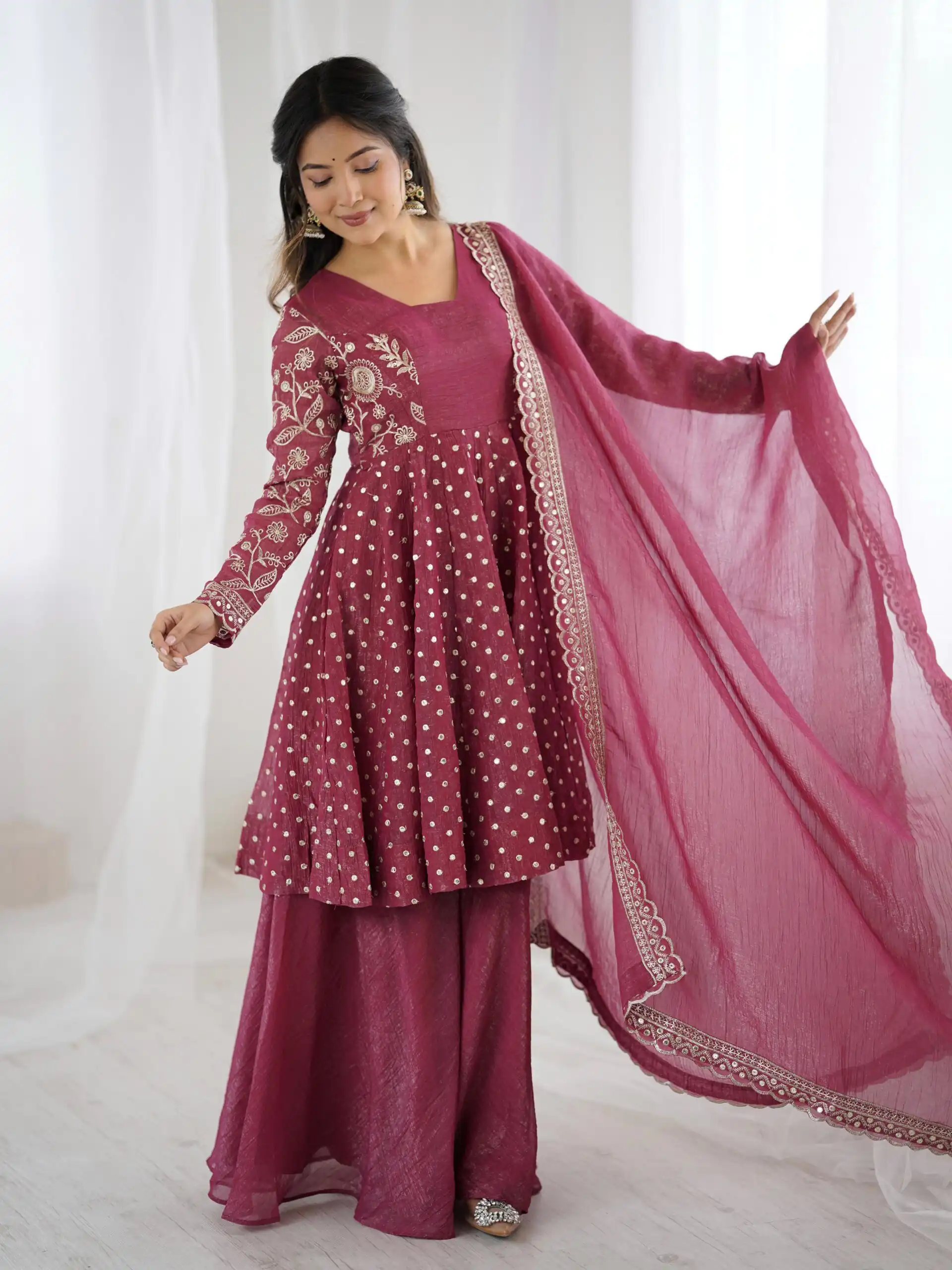 ZSR 3134 Onion Crunchy Silk Salwar Suit Perfect for Wedding, Party, Sangeet, Anniversary, Housewarming Introductory Price ₹2399. Delivery 4-6 | Jump Suits, Salwar suit, Casual Suits, Creative suits, Designer Suits, Palazzo Suits, Party Wear Suits, Patiala Suits, Straight Suits