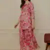 Pink Dhamal Jari Digital Print Mirror Work Salwar Suit