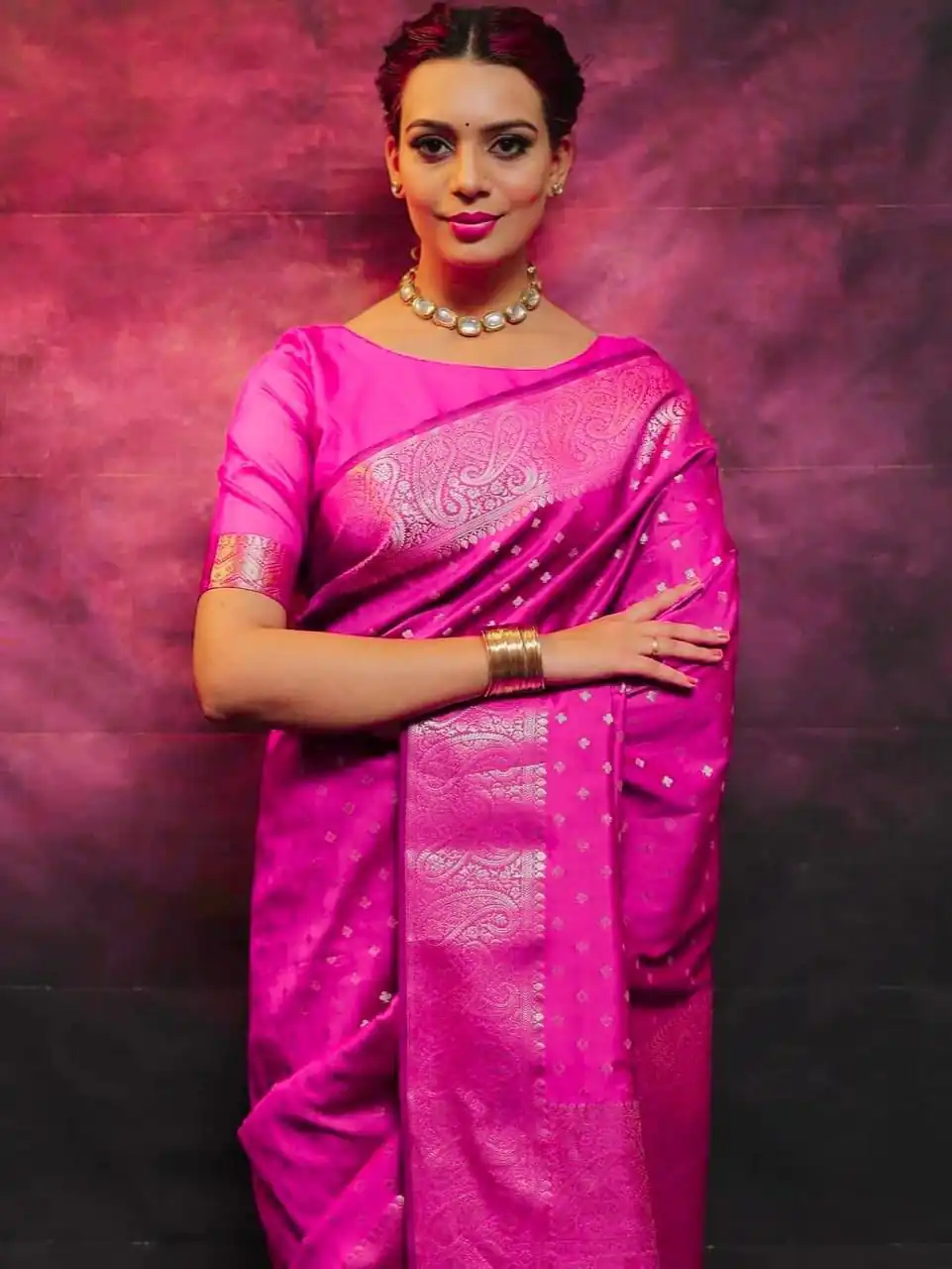 KPR 218 Pink in Soft Lichi Silk Lace Border & Lace Work Saree . Exclusive Offer ₹1349. Delivery 4-6 Working Days. Shop now. | Sarees, Bollywood Sarees, Creative Sarees, Designer Sarees, Embroidered Sarees, Ethnic Saree, Modern Digital sarees, Party Wear Sarees