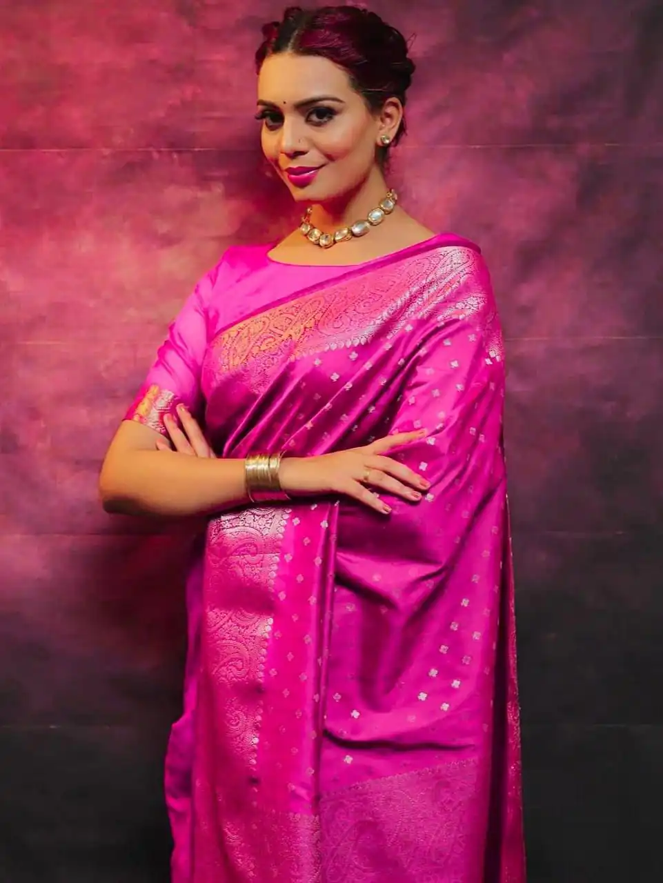 KPR 218 Pink in Soft Lichi Silk Lace Border & Lace Work Saree . Exclusive Offer ₹1349. Delivery 4-6 Working Days. Shop now. | Sarees, Bollywood Sarees, Creative Sarees, Designer Sarees, Embroidered Sarees, Ethnic Saree, Modern Digital sarees, Party Wear Sarees