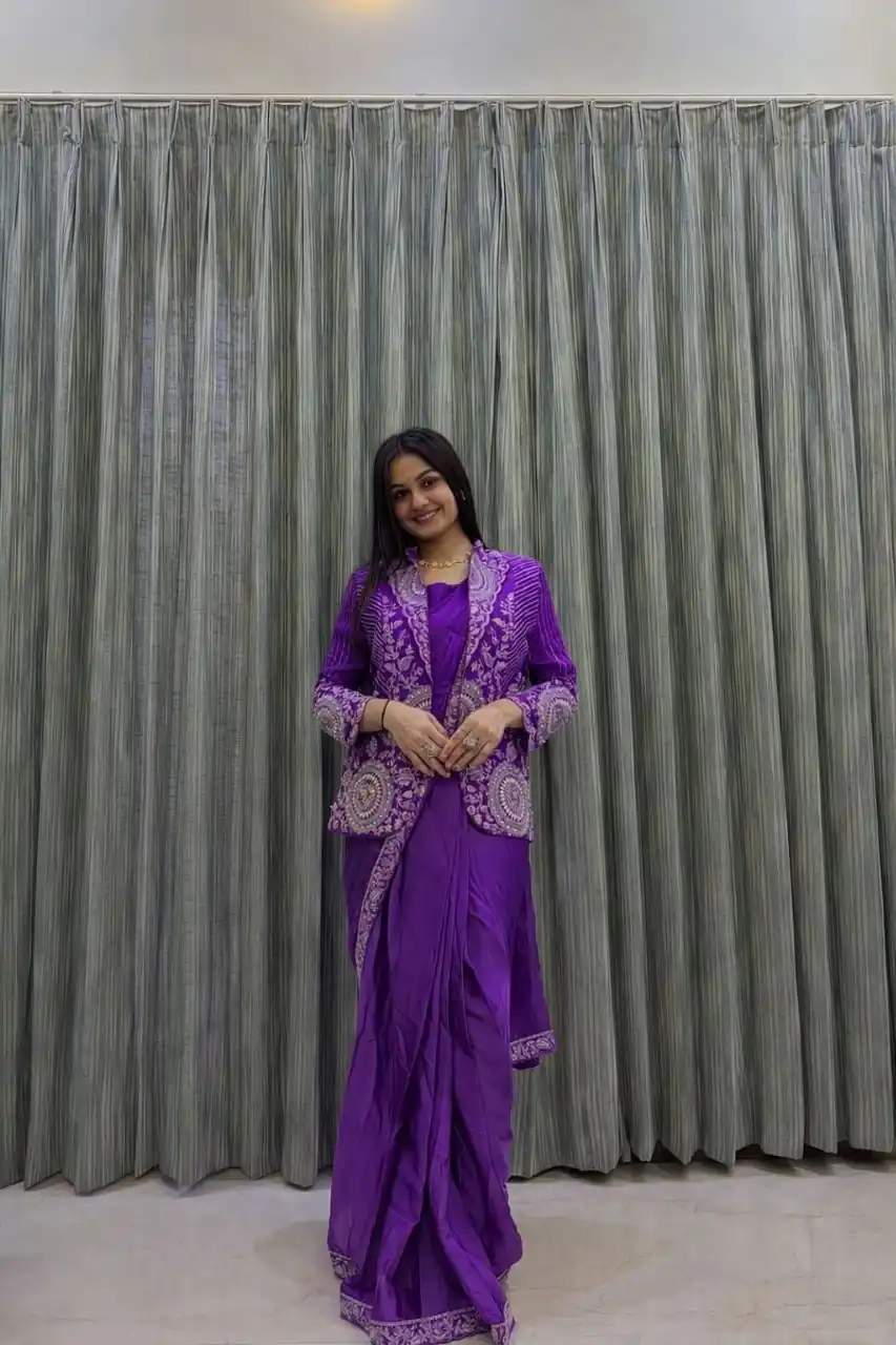 BB 49 Purple in Rangoli Silk Embroidery Work Saree . Wedding, Party, Festive, Events, Get it for ₹2099. Delivery 4-6 Working Days. Shop now. | Sarees, Bollywood Sarees, Creative Sarees, Designer Sarees, Embroidered Sarees, Ethnic Saree, Modern Digital sarees, Party Wear Sarees
