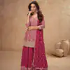 FC 7518 Red Chinon Salwar Suit Perfect for Wedding, Party, Diwali, Durga Puja, Temple Visit – . Festive Deal ₹3099. Delivery 4-6 Working Days. | Jump Suits, Salwar suit, Casual Suits, Creative suits, Designer Suits, Palazzo Suits, Party Wear Suits, Patiala Suits, Straight Suits
