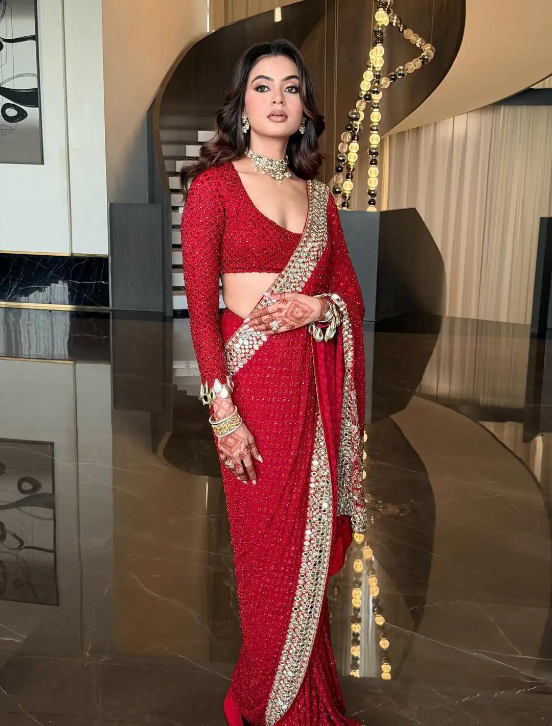 BD 1811 Red in Faux Georgette Mirror Work & Embroidery Work Saree . Exclusive Offer ₹2049. Delivery 4-6 Working Days. Shop now. | Sarees, Bollywood Sarees, Creative Sarees, Designer Sarees, Embroidered Sarees, Ethnic Saree, Modern Digital sarees, Party Wear Sarees