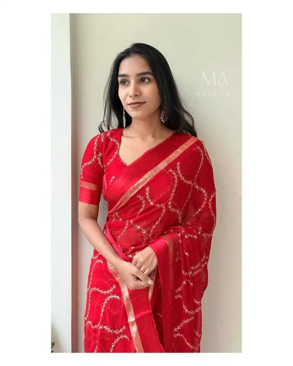 ₹1599 | MS 505 Red Viscose Satin Saree with Sequins Work & Embroidery Work. Special Price ₹1599. Delivery 4-6 Working Days. Shop now. | Sarees, Bollywood Sarees, Creative Sarees, Designer Sarees, Embroidered Sarees, Ethnic Saree, Modern Digital sarees, Party Wear Sarees