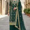 SRK 5231 Teal Color Pure Chinnon Silk With Embroidery Sequence Work Salwar Suit Casual, Wedding, Party, Festive, Events Etc.4-6 Working Days@ 2699/-only | Jump Suits, Salwar suit, Casual Suits, Creative suits, Designer Suits, Palazzo Suits, Party Wear Suits, Patiala Suits, Straight Suits
