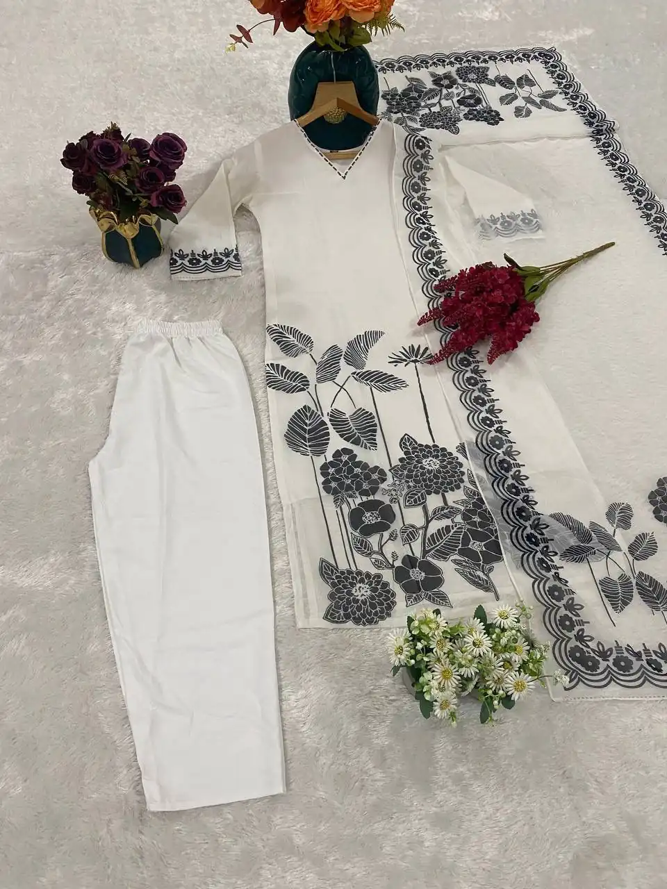 DC 101 White Georgette Salwar Suit Perfect for Wedding, Party, Traditional Day, Durga Puja, Reception – . Now at just ₹1649. Delivery 4-6 Working D | Jump Suits, Salwar suit, Casual Suits, Creative suits, Designer Suits, Palazzo Suits, Party Wear Suits, Patiala Suits, Straight Suits