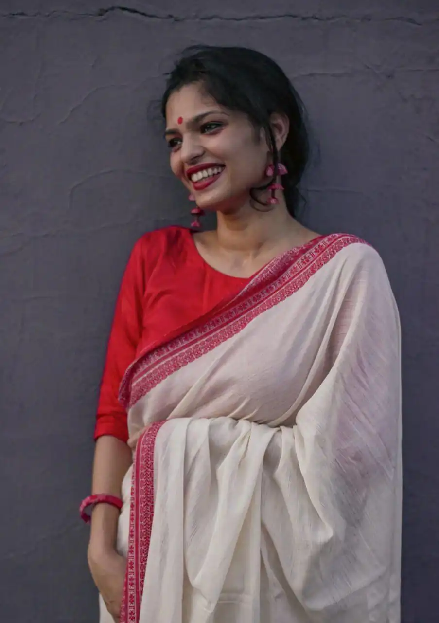 KPR 195 White Soft Lilan Slab Weaving Work Saree with Designer Work. Available at ₹1449 only. Delivery 4-6 Working Days. Shop now. | Sarees, Bollywood Sarees, Creative Sarees, Designer Sarees, Embroidered Sarees, Ethnic Saree, Modern Digital sarees, Party Wear Sarees