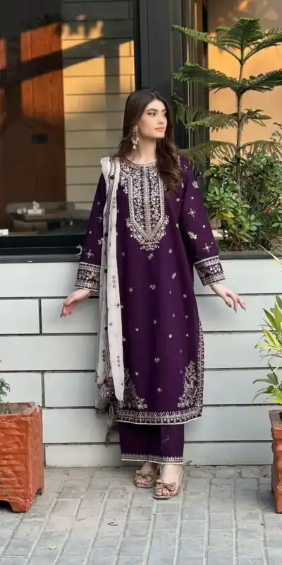 LG 2056 Wine Color Faux Georgette Salwar Suit with Embroidery Work. Get it for ₹2049. Delivery 4-6 Working Days. Shop now. | Jump Suits, Salwar suit, Casual Suits, Creative suits, Designer Suits, Palazzo Suits, Party Wear Suits, Patiala Suits, Straight Suits