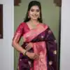 MB 22 Wine Soft Paithani Silk Saree with Zari Work & Lace Work. Affordable Price ₹2399. Delivery 4-6 Working Days. Shop now. | Sarees, Bollywood Sarees, Creative Sarees, Designer Sarees, Embroidered Sarees, Ethnic Saree, Modern Digital sarees, Party Wear Sarees