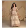 Aglow Cream Fox Georgette Embroider Work Salwar Suit