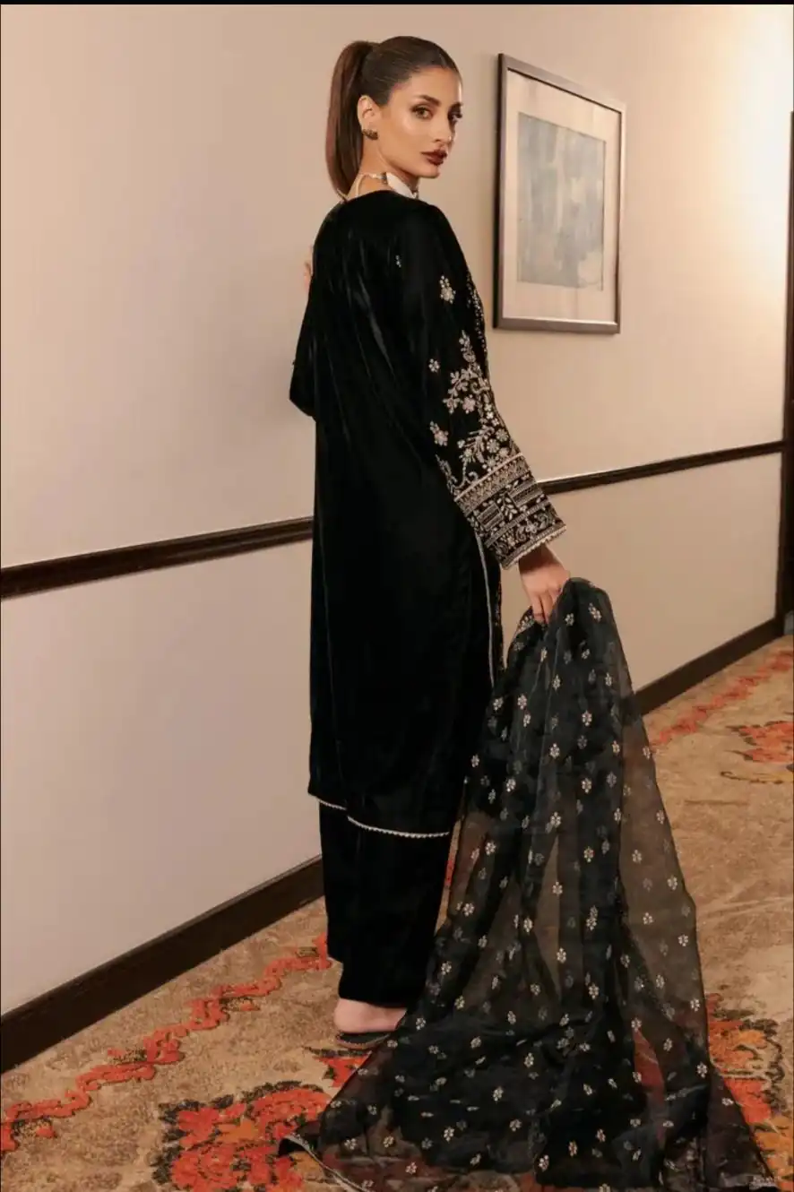 NF 1271 Black Korean Satin Silk Salwar Suit with Lace Work & Embroidery Work. Exclusive Offer ₹2449. Delivery 4-6 Working Days. Shop now. | Jump Suits, Salwar suit, Casual Suits, Creative suits, Designer Suits, Palazzo Suits, Party Wear Suits, Patiala Suits, Straight Suits