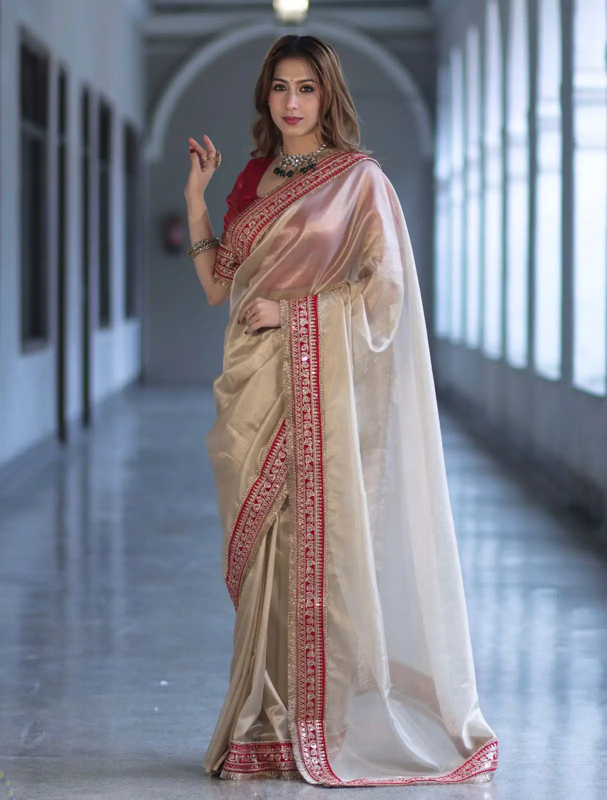 NC 5559 Cream Soft Twil Net Saree. Perfect for Wedding, Party, Onam, Family Gatherings, Mehendi – Festive Deal ₹1849. Delivery 4-6 Working Days | Sarees, Bollywood Sarees, Creative Sarees, Designer Sarees, Embroidered Sarees, Ethnic Saree, Modern Digital sarees, Party Wear Sarees
