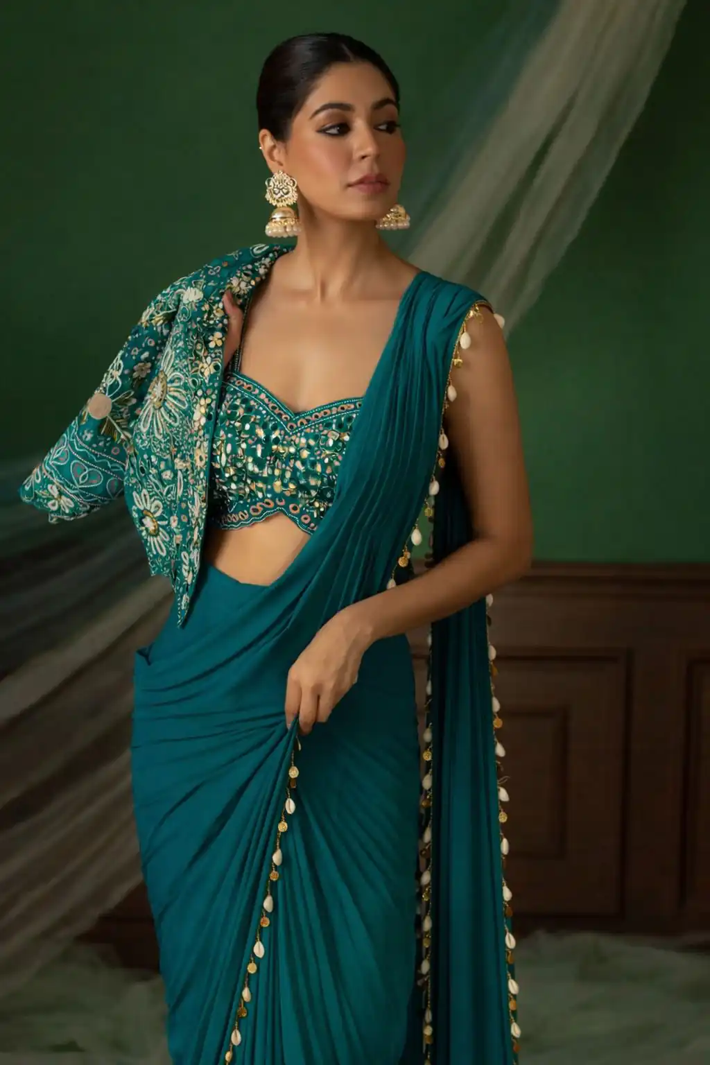 BB 59 Firozi Crep Silk Saree. Perfect for Wedding, Party, Pongal, Reception, Housewarming – Introductory Price ₹2399. Delivery 4-6 Working | Sarees, Bollywood Sarees, Creative Sarees, Designer Sarees, Embroidered Sarees, Ethnic Saree, Modern Digital sarees, Party Wear Sarees