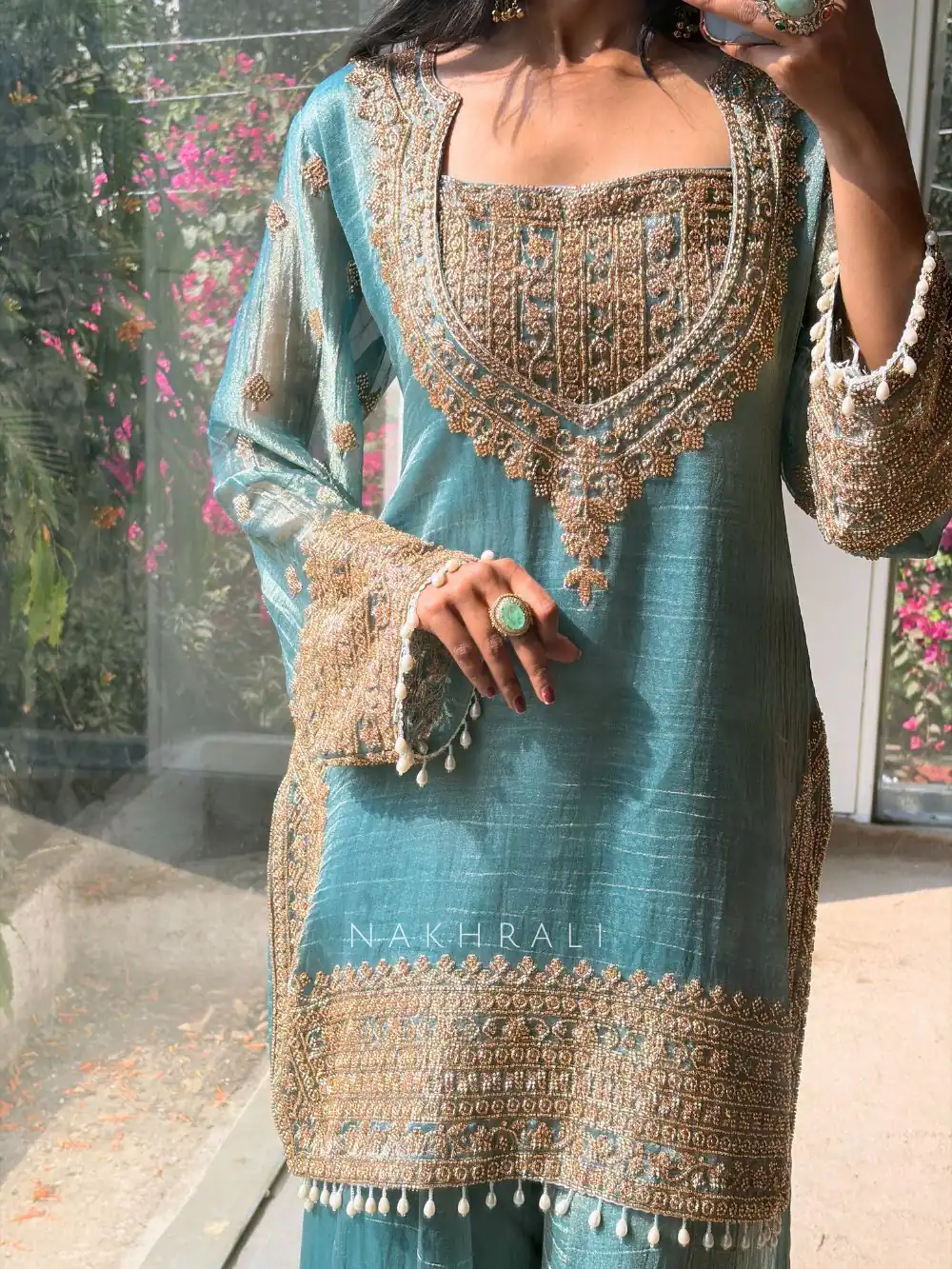 SR 1705 Firozi Fendy Silk Salwar Suit Perfect for Wedding, Party, Cultural Events, Sangeet, Housewarming – . Grab it for ₹2449. Delivery 4-6 Working Da | Jump Suits, Salwar suit, Casual Suits, Creative suits, Designer Suits, Palazzo Suits, Party Wear Suits, Patiala Suits, Straight Suits