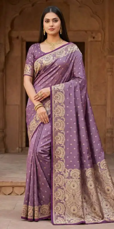 ₹2149 | MB 8 Lavender in Color Satin Silk Zari Work & Lace Work Saree . Available at ₹2149 only. Delivery 4-6 Working Days. Shop now. | Sarees, Bollywood Sarees, Creative Sarees, Designer Sarees, Embroidered Sarees, Ethnic Saree, Modern Digital sarees, Party Wear Sarees