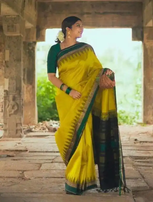 KPR 249 Mustered Color Soft Lichi Silk Saree with Lace Border & Lace Work. Best Price ₹1449. Delivery 4-6 Working Days. Shop now. | Sarees, Bollywood Sarees, Creative Sarees, Designer Sarees, Embroidered Sarees, Ethnic Saree, Modern Digital sarees, Party Wear Sarees