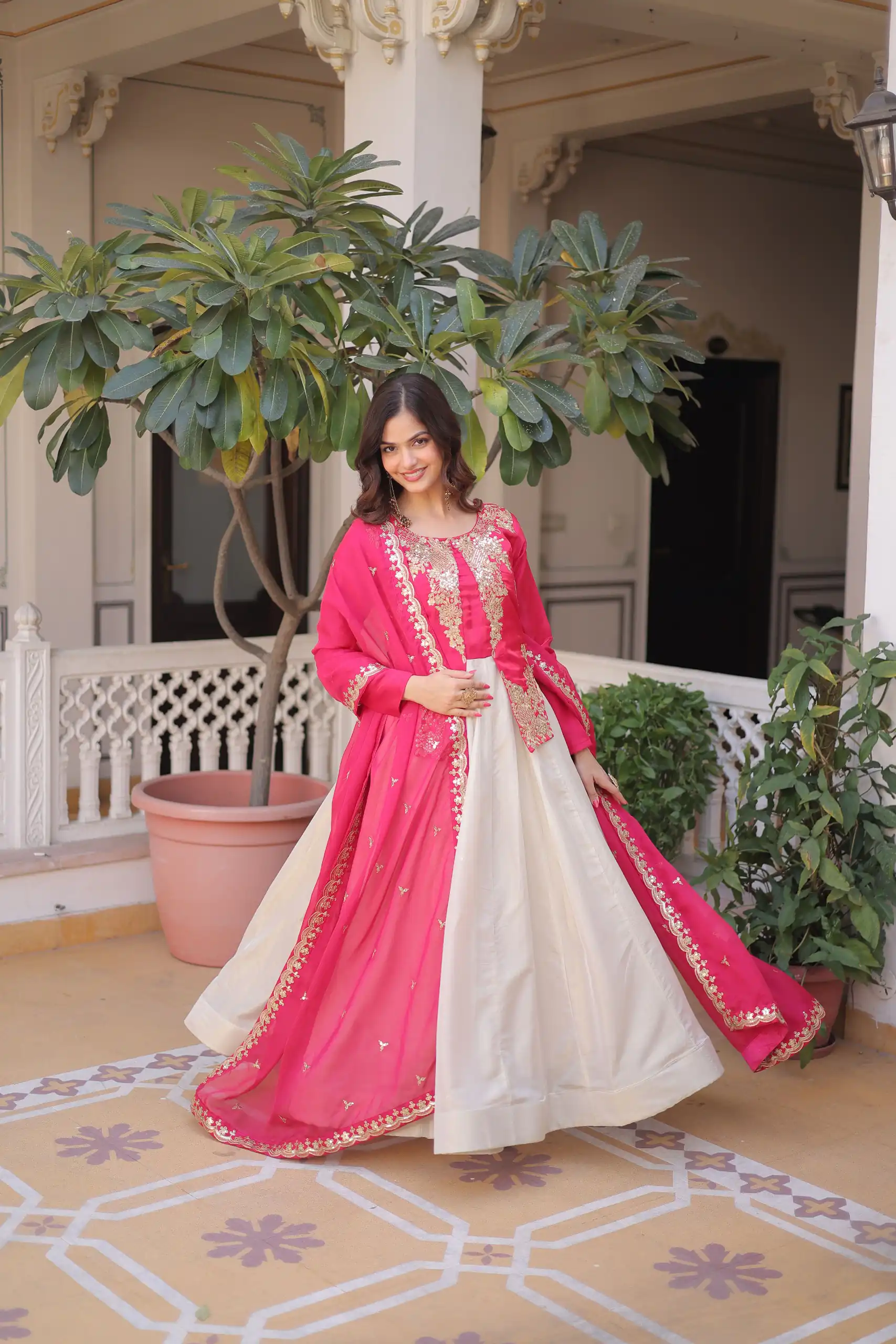 KA 1231 Pink in Glass Roman Sequins Work & Embroidery Work Gown . Affordable Price ₹2399. Delivery 4-6 Working Days. Shop now. | Gowns, Bollywood Gowns, Creative Gowns, Designer Gowns, Embroidered Gowns, Party Wear Gowns