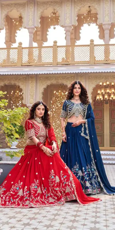 Ram 161 Red in Color Vichitra Silk Embroidery Work Lehenga Choli . Now at just ₹3149. Delivery 4-6 Working Days. Shop now. | Lehenga, Bollywood Lehenga, Creative Lehenga, Designer Lehenga, Embroidered Lehenga, Party Wear Lehenga