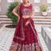 Ram 163 Maroon in Color Vichitra Silk Embroidery Work Lehenga Choli . Now at just ₹3049. Delivery 4-6 Working Days. Shop now. | Lehenga, Bollywood Lehenga, Creative Lehenga, Designer Lehenga, Embroidered Lehenga, Party Wear Lehenga
