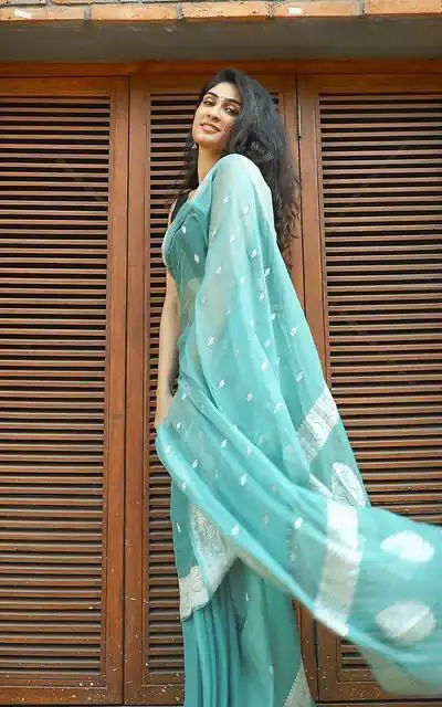 Fancy Sea Green Soft Lilan Slab Jacquard Work Saree