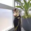 Pretty Black Soft Lichi Silk Jacquard Work Saree