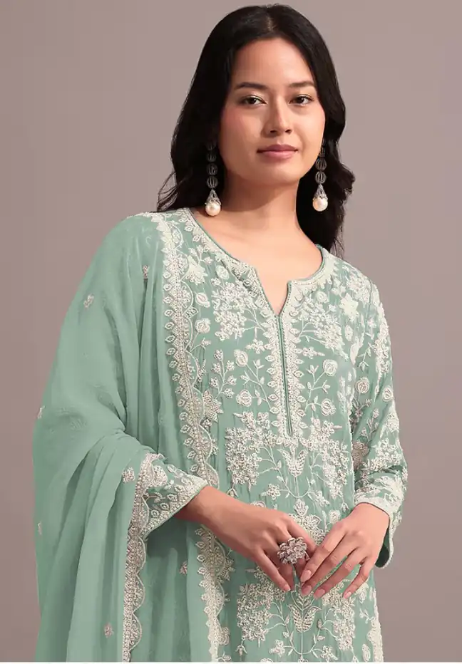 FC 703 Pista in Georgette Embroidery Work & Lace Work Salwar Suit . Festive Deal ₹2549. Delivery 4-6 Working Days. Shop now. | Jump Suits, Salwar suit, Casual Suits, Creative suits, Designer Suits, Palazzo Suits, Party Wear Suits, Patiala Suits, Straight Suits