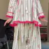 Fancy Grey Natural Crep Digital Print Work Salwar Suit