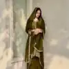 Nice Mahendi heavy Georgette Embroidery Salwar Suit