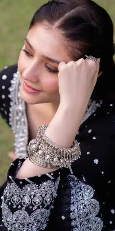 Unique Black Faux Georgette Embroidery Work Salwar Suit