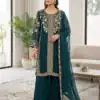 LG 2122 Teal | Roman Salwar Suit with Sequins Work & Embroidery Work. Special Price ₹2149. Delivery 4-6 Working Days. Shop now. | Jump Suits, Salwar suit, Casual Suits, Creative suits, Designer Suits, Palazzo Suits, Party Wear Suits, Patiala Suits, Straight Suits