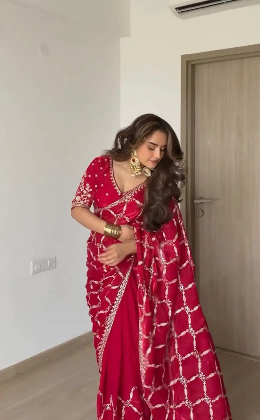 KD 634 Red Color Fendy Silk Saree With Sequins Work. Wedding, Party, Festive, Events Get it for ₹2399. Delivery 4-6 Working Days. Online Best Shop now. | Sarees, Bollywood Sarees, Creative Sarees, Designer Sarees, Embroidered Sarees, Ethnic Saree, Modern Digital sarees, Party Wear Sarees