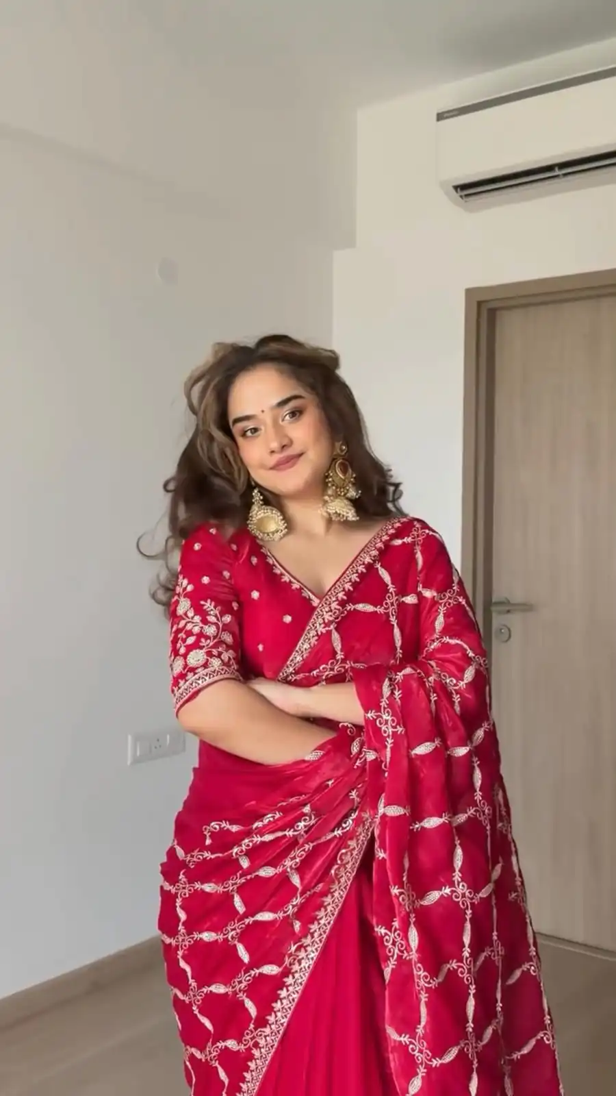 KD 634 Red Color Fendy Silk Saree With Sequins Work. Wedding, Party, Festive, Events Get it for ₹2399. Delivery 4-6 Working Days. Online Best Shop now. | Sarees, Bollywood Sarees, Creative Sarees, Designer Sarees, Embroidered Sarees, Ethnic Saree, Modern Digital sarees, Party Wear Sarees