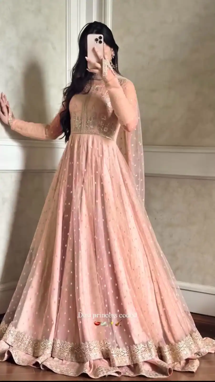 RTC 5991 Peach | Peach Faux Georgette Gown with Sequins Work. Festive Deal ₹2599. Delivery 4-6 Working Days. Online Shop now. | Gowns, Bollywood Gowns, Creative Gowns, Designer Gowns, Embroidered Gowns, Party Wear Gowns