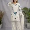 LG 2121 White Soft Organza Salwar Suit with Embroidery Work & Cut Work. Available at ₹2099 only. Delivery 4-6 Working Days. Shop now. | Jump Suits, Salwar suit, Casual Suits, Creative suits, Designer Suits, Palazzo Suits, Party Wear Suits, Patiala Suits, Straight Suits