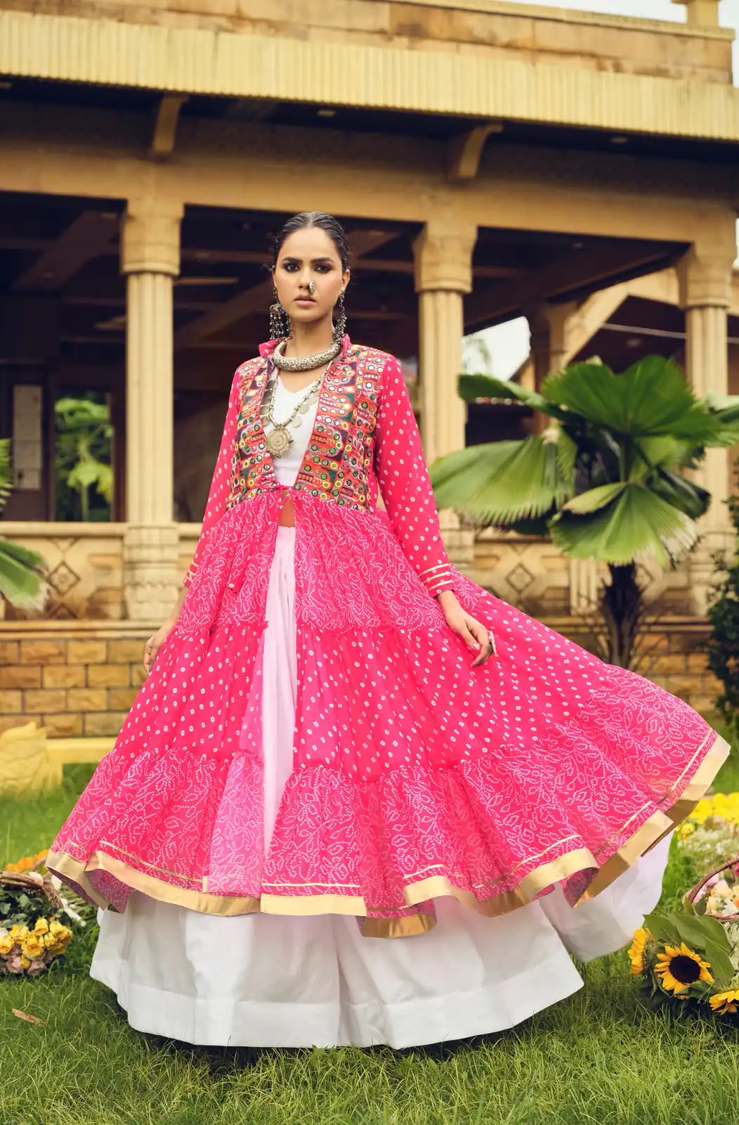 RR 17 Pink | Faux Georgette Lehenga Choli with Embroidery Work & Lace Work. Special Price ₹2149. Delivery 4-6 Working Days. Shop now. | Lehenga, Bollywood Lehenga, Creative Lehenga, Designer Lehenga, Embroidered Lehenga, Party Wear Lehenga