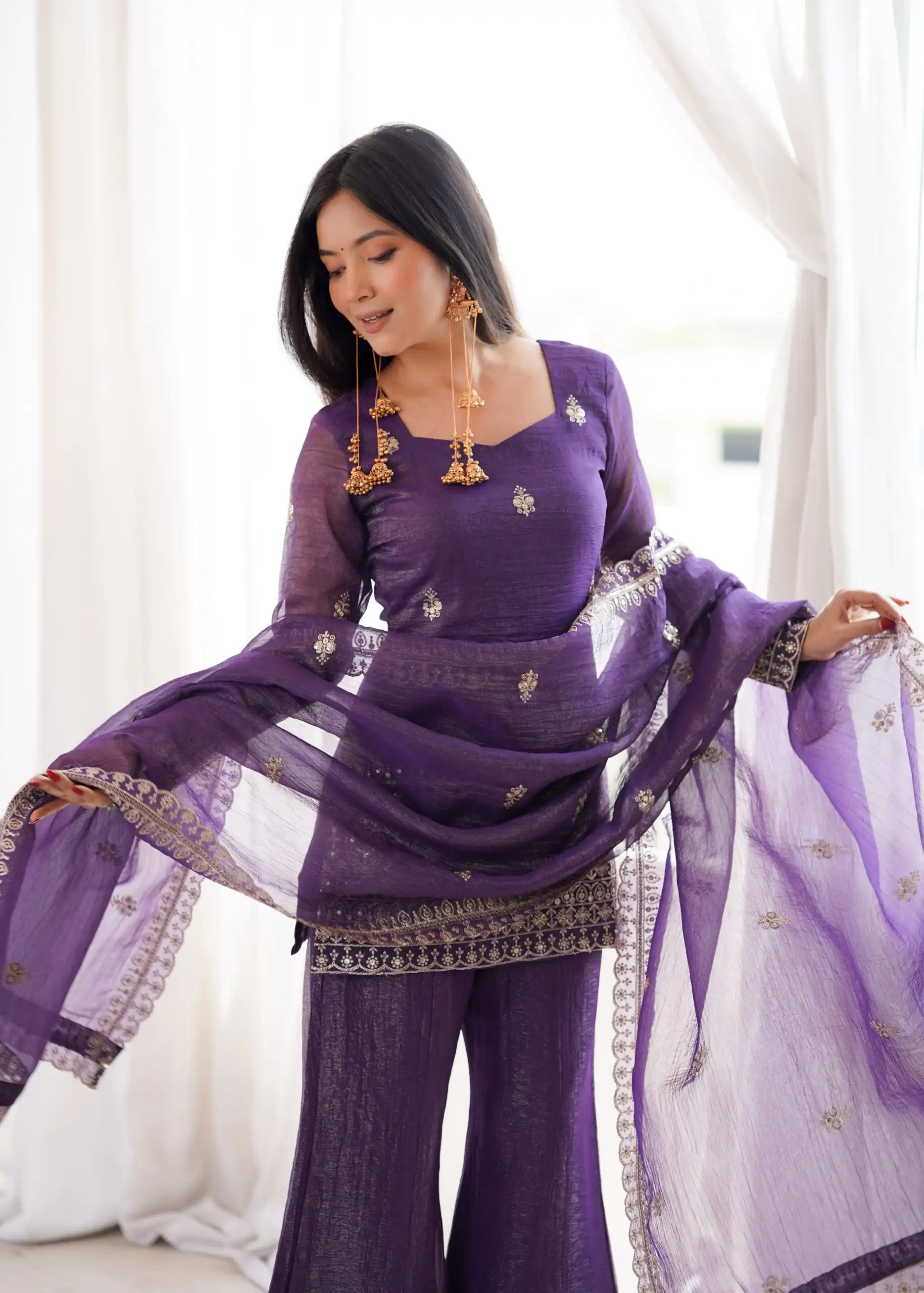 KB 301 Wine Crunchy Silk Salwar Suit Perfect for Wedding, Party, Sangeet, Anniversary, Housewarming Introductory Price ₹2049. Delivery 4-6 | Jump Suits, Salwar suit, Casual Suits, Creative suits, Designer Suits, Palazzo Suits, Party Wear Suits, Patiala Suits, Straight Suits