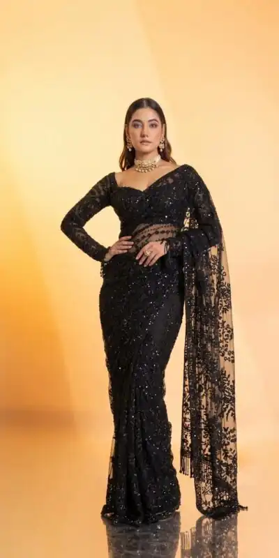 DF 3462 Black Color Butterfly Net Heavy 5mm Sequins Embroidery work Saree Casual, Wedding, Festive, Events . Expected Delivery 4-6 Working Days @1999/- only | Sarees, Bollywood Sarees, Creative Sarees, Designer Sarees, Embroidered Sarees, Ethnic Saree, Modern Digital sarees, Party Wear Sarees