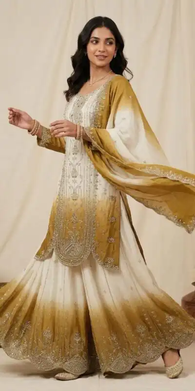 Grand Mustered Star Georgette Embroider Work Salwar Suit