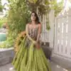 Grand Pista Kora Cotton Kutchi Patch Work Lehenga Choli