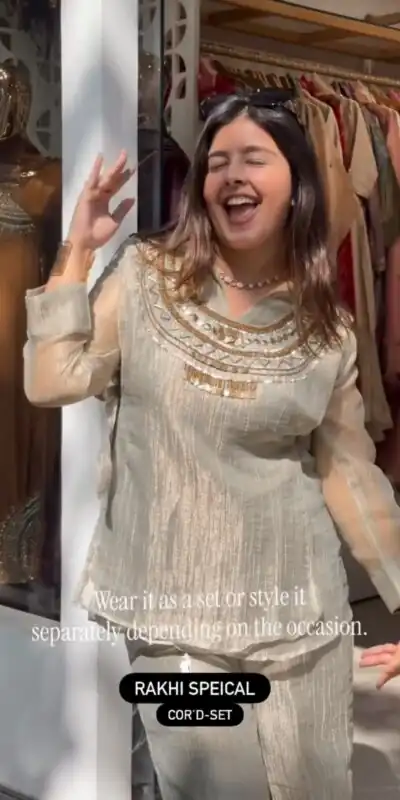 Unique Grey Salsa Crushed Hand Work Shrug Kurti